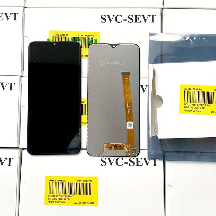 Wyświetlacz ekranu telefonu komórkowego dla  A10E A102 oryginalny nowy pakiet serwisowy LCD  A20E A202 wysokiej jakości Pantalla