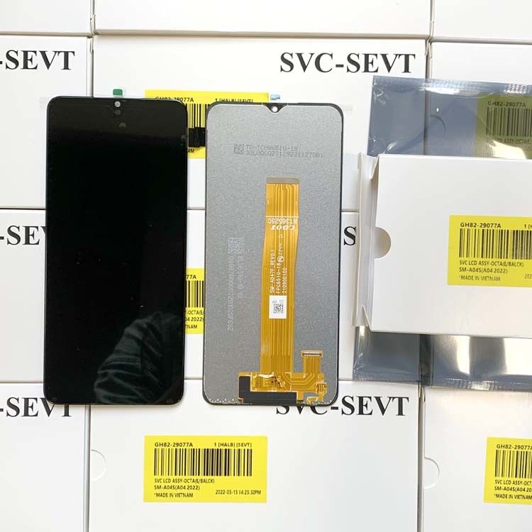 Sprzedaż hurtowa Wysokiej Jakości Ekran Telefonu Dla  A04S 100% Oryginalny Pakiet Serwisowy LCD  A047 Mobilny Wyświetlacz Pantalla