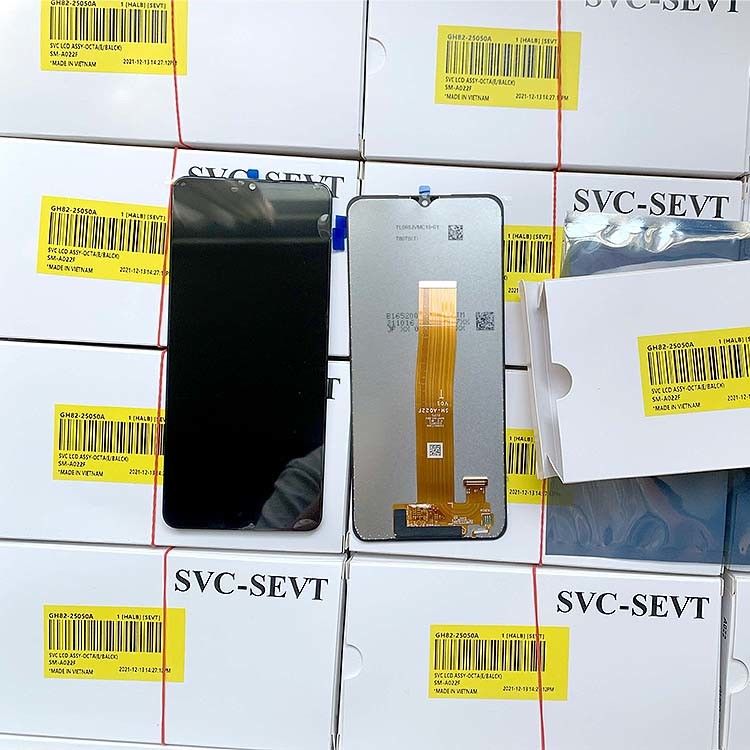 Ekran LCD A02 Do telefonów komórkowych  A022 Service Pack LCD  A02 Wholesale Original Touch Digitizer Pantalla