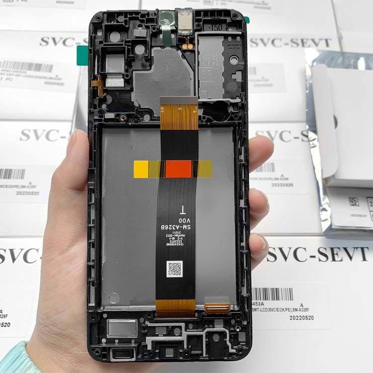 Ekran LCD + ramka dla  A32 5G Original Service Pack LCDS  A326B Telefon komórkowy ekran dotykowy Pantalla