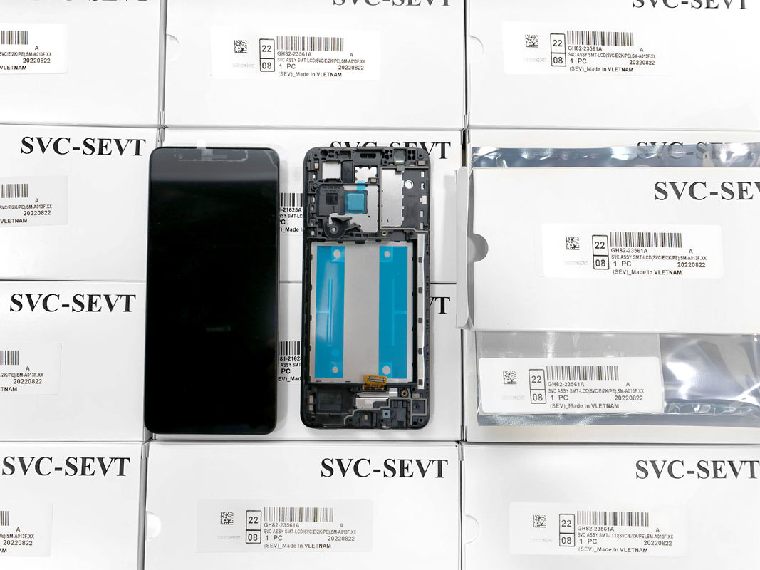 Wyświetlacz LCD A013 Z Ramą Do  A013 Oryginalny Pakiet Serwisowy LCDS  A01 Core Ekran Telefonu Komórkowego