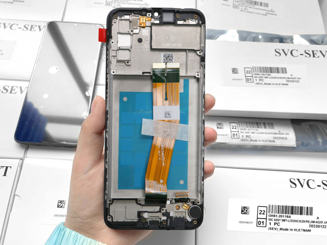 Sprzedaż hurtowa A02S LCD lcd z ramą Do  A02S Wytwórnia wyświetlacz ekranu dotykowego  A025 Service Pack LCDS spodnie