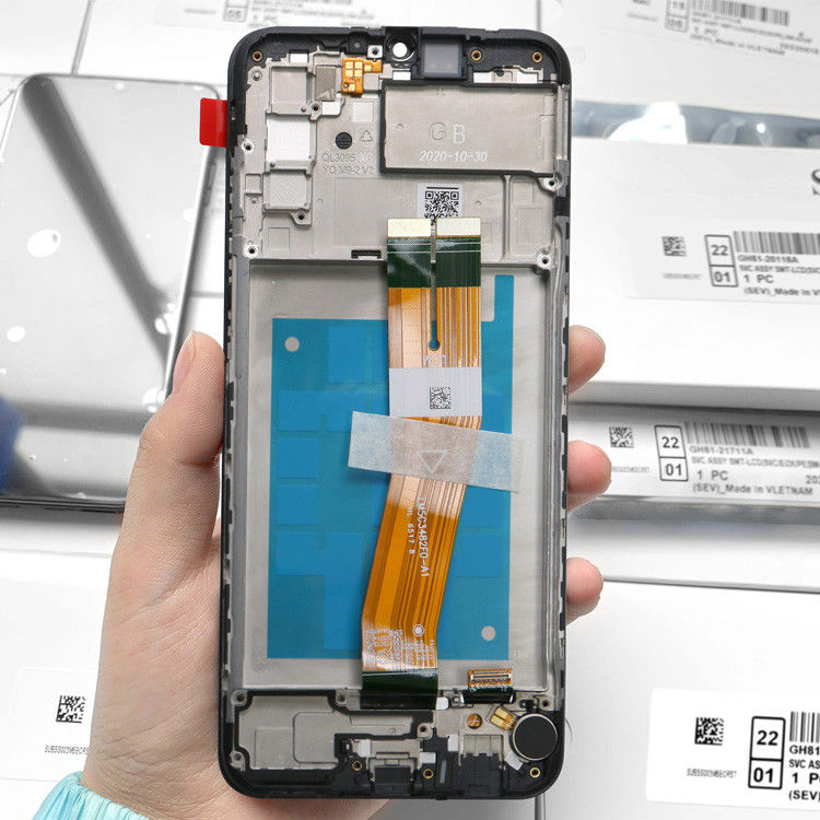 Sprzedaż hurtowa A02S LCD lcd z ramą Do  A02S Wytwórnia wyświetlacz ekranu dotykowego  A025 Service Pack LCDS spodnie