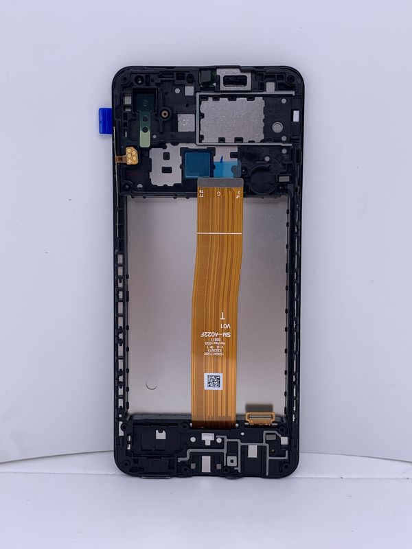 Wyświetlacz LCD A02 z ramą dla  A022 oryginalny ekran dotykowy cyfryzator Pantalla  A02 Service Pack LCDS