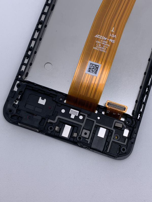 Wyświetlacz LCD A02 z ramą dla  A022 oryginalny ekran dotykowy cyfryzator Pantalla  A02 Service Pack LCDS