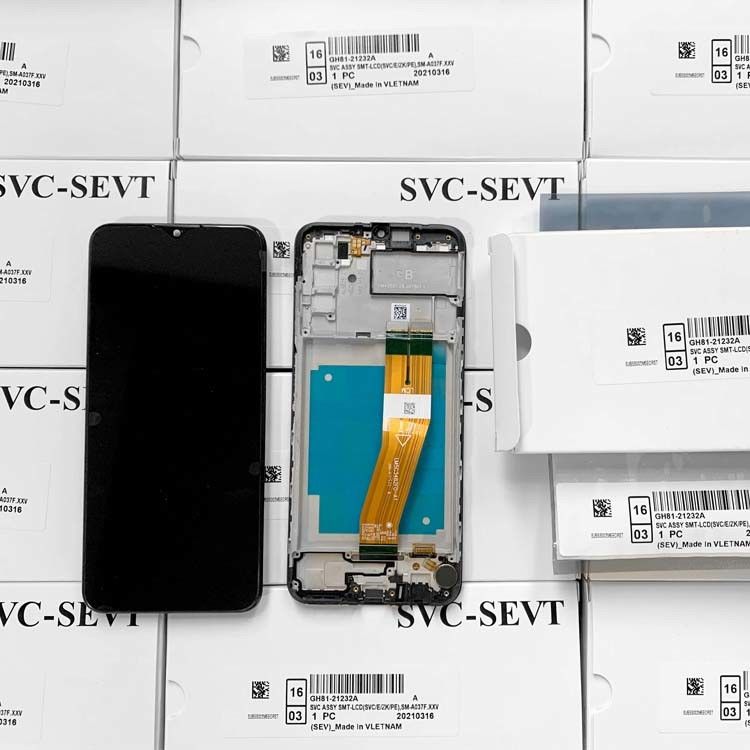 Oryginalny pakiet serwisowy A03S LCD z ramką dla  a03s Ekran telefonu komórkowego  A037 wysokiej jakości Pantalla
