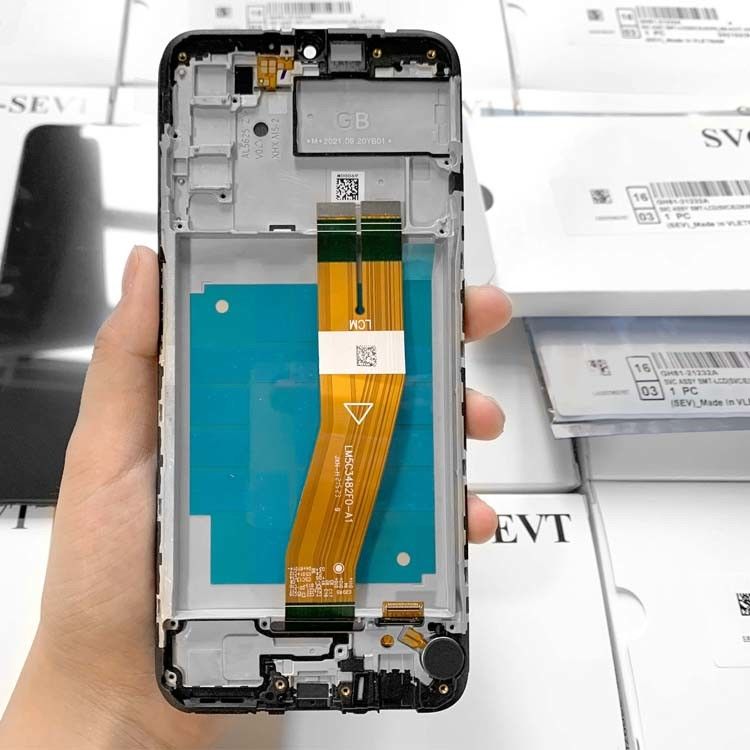 Oryginalny pakiet serwisowy A03S LCD z ramką dla  a03s Ekran telefonu komórkowego  A037 wysokiej jakości Pantalla