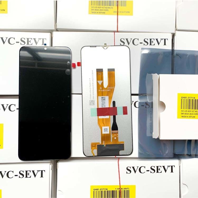 A03 Rdzenny LCD LCD Do  a03 Rdzenny ekran dotykowy telefonu komórkowego Pantalla  A032 Oryginalny pakiet serwisowy Ekran LCD