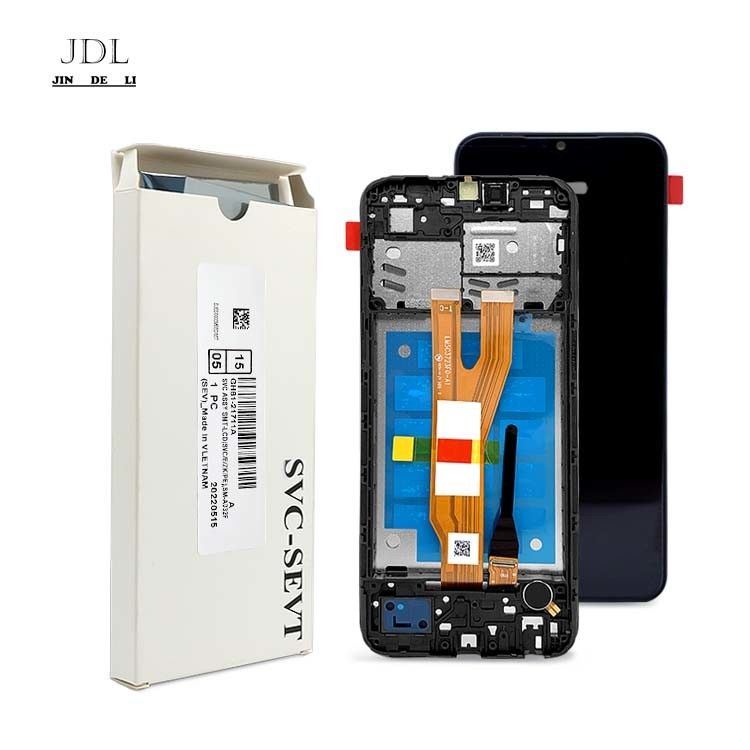 Ekran LCD z ramą dla  a03 Core Original Service Pack LCDS  A032 Mobile Pantalla