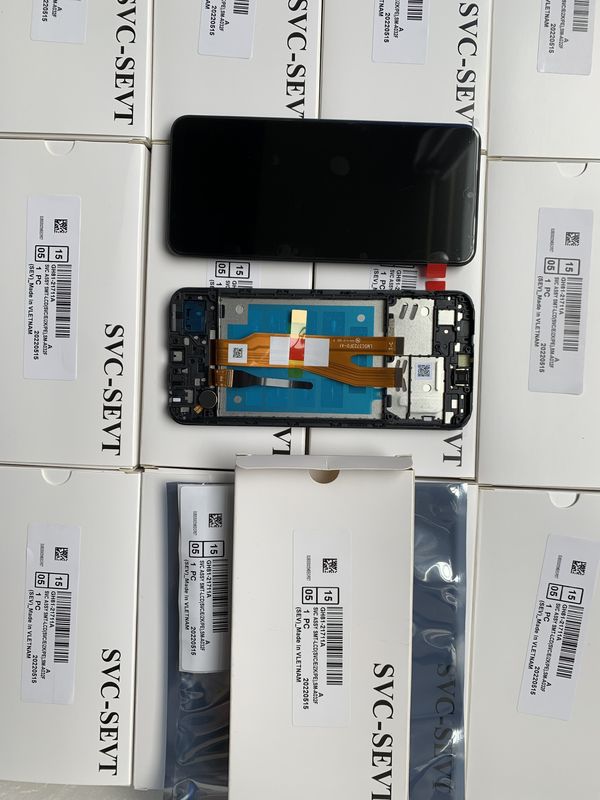 Ekran LCD z ramą dla  a03 Core Original Service Pack LCDS  A032 Mobile Pantalla
