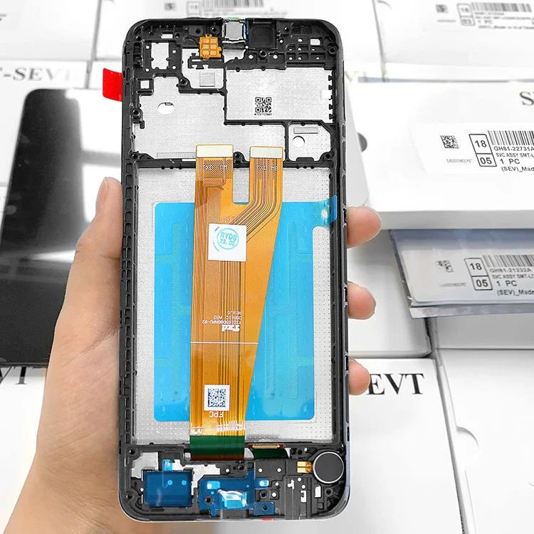 A045 Ekran LCD z ramą Do  a045 Telefon komórkowy dotykowy Pantalla  A04 Oryginalny pakiet serwisowy