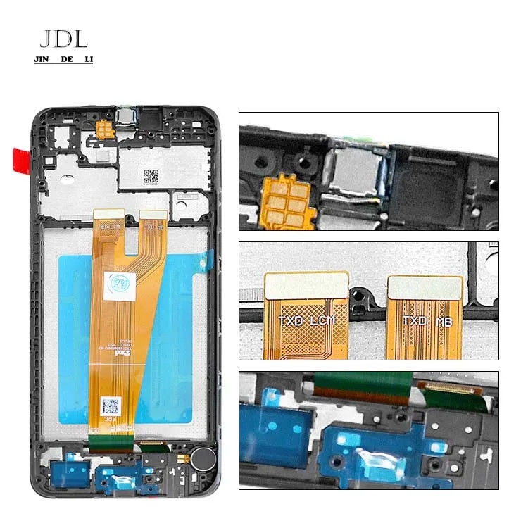 A045 Ekran LCD z ramą Do  a045 Telefon komórkowy dotykowy Pantalla  A04 Oryginalny pakiet serwisowy