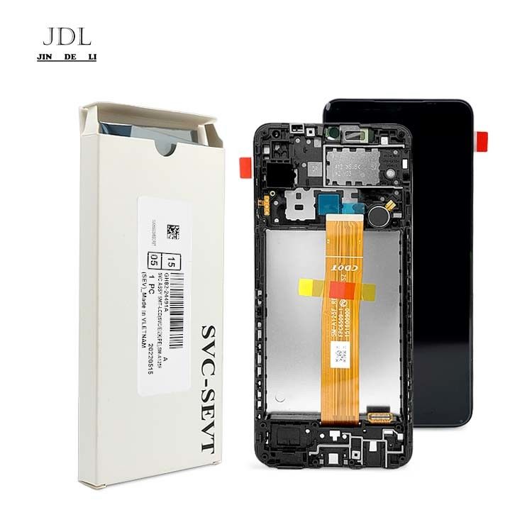 A125 oryginalny LCD Panatlla z ramką For  a125 Service Pack LCDS Screen  A125 Mobilny telefon wyświetlacz dotykowy