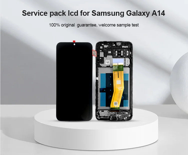 A14 4G LCD z ramą dla telefonów komórkowych  A145P Touch Pantalla  A145R Service Pack Ekran LCDS