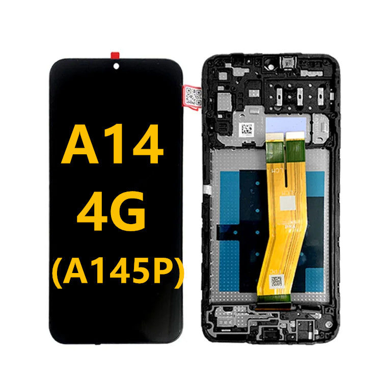 A14 4G LCD z ramą dla telefonów komórkowych  A145P Touch Pantalla  A145R Service Pack Ekran LCDS