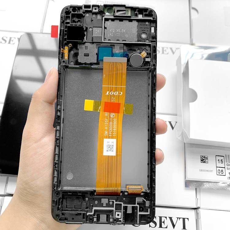 A12/A125 oryginalny zestaw serwisowy LCD bez ramki dla   a04e LCD display
