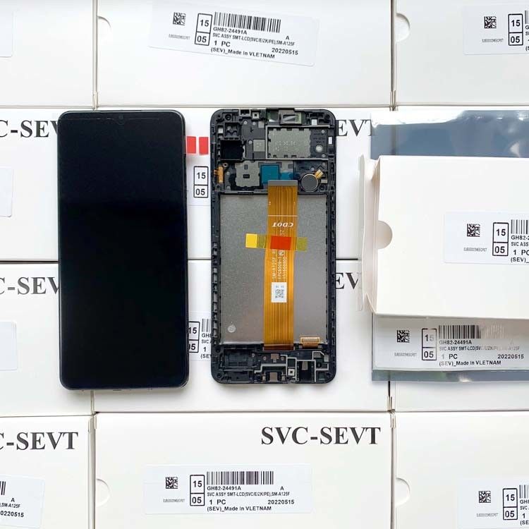 A12/A125 oryginalny zestaw serwisowy LCD bez ramki dla   a04e LCD display