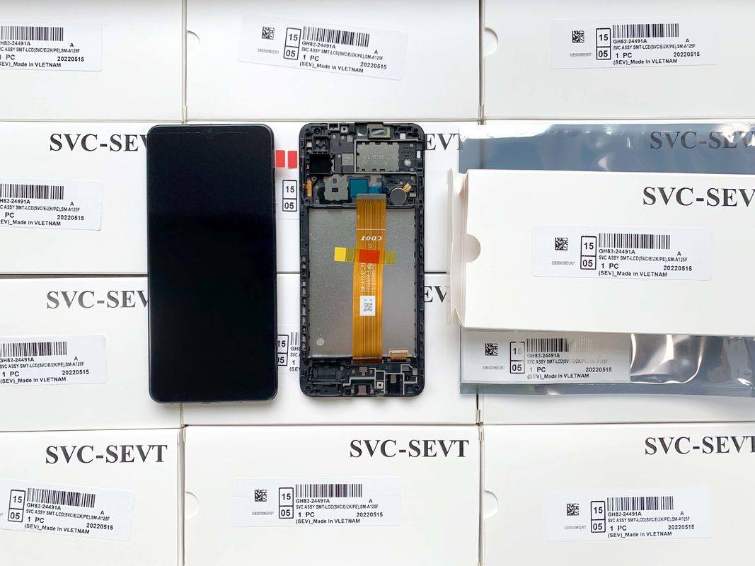 A12/A125 oryginalny zestaw serwisowy LCD bez ramki dla   a04e LCD display