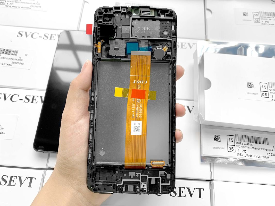 A12/A125 oryginalny zestaw serwisowy LCD bez ramki dla   a04e LCD display