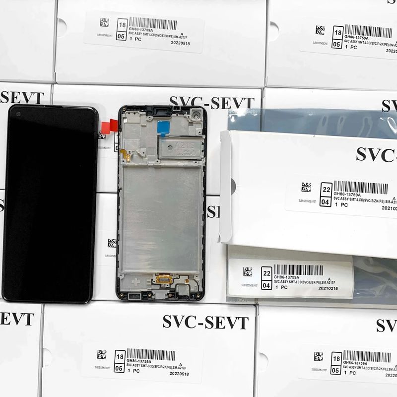 Rodzaj produktu Oryginalny pakiet serwisowy LCD bez ramki do ekranu dotykowego  A21s SM-A217