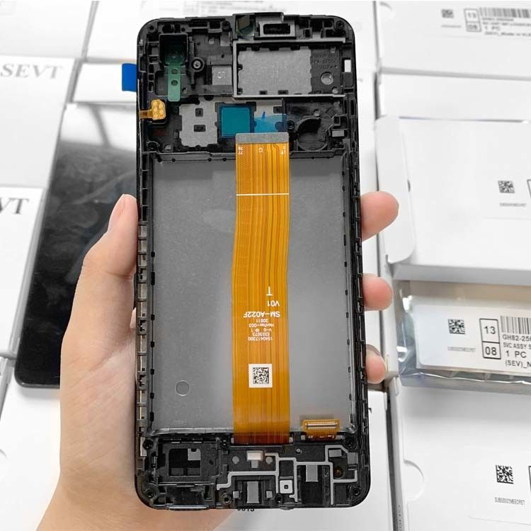 Profesjonalny wysokiej jakości oryginalny pakiet serwisowy LCD A022 Core telefon komórkowy LCD komórkowy wyświetlacz LCD dla  A01 Core
