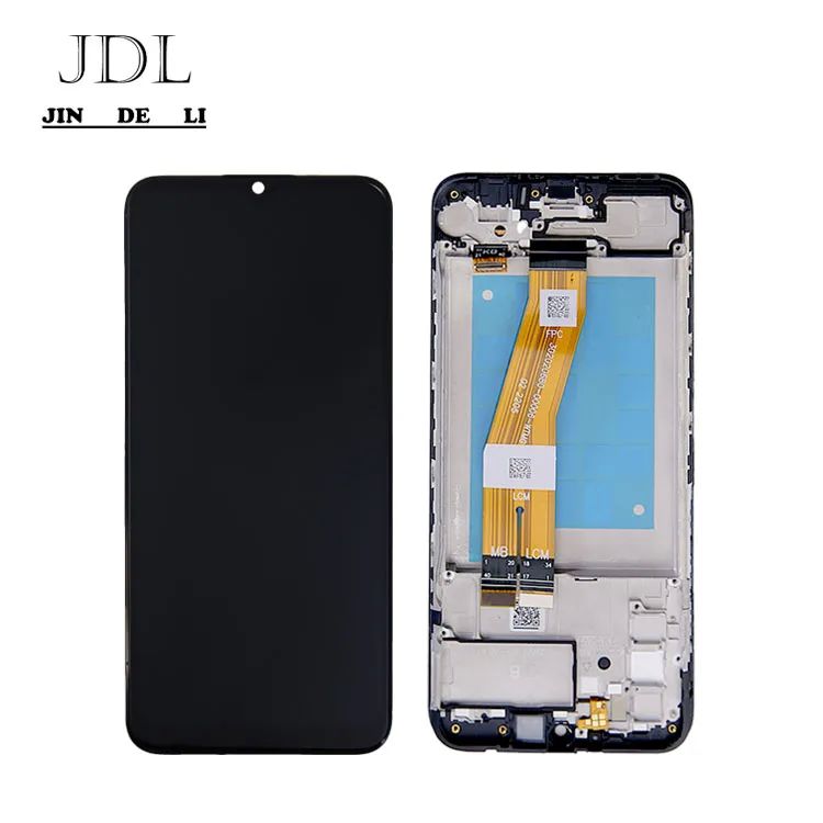100% przetestowany QC A02S LCD zamienna Anti Static Bag Pack Czarny mobilny wyświetlacz LCD