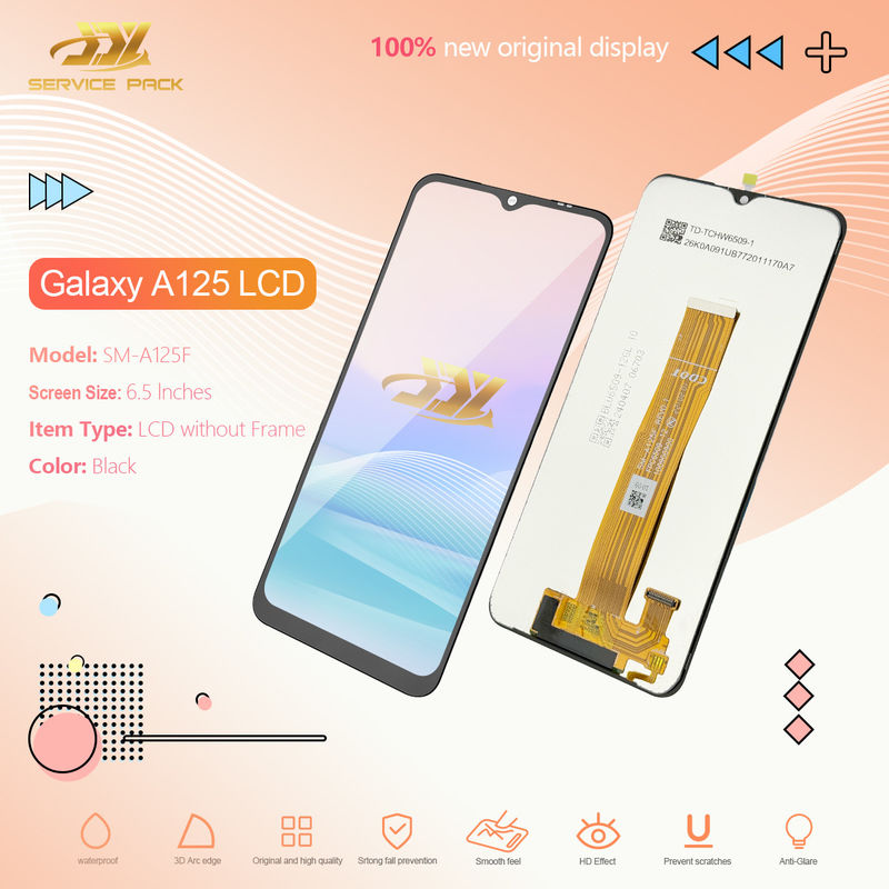 A125 LCD lcd For  A12 Mobile Phone Screen Display  A125 Wholesale Oryginalny pakiet serwisowy LCDS Pantalla