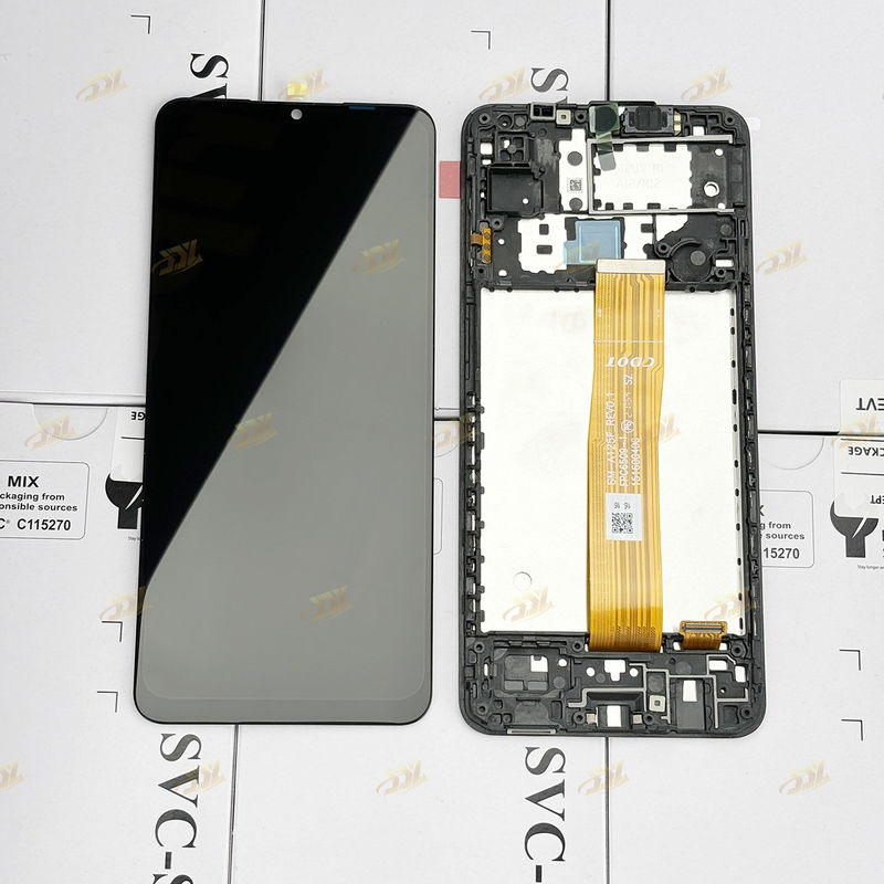 A125 oryginalny LCD Panatlla z ramką For  a125 Service Pack LCDS Screen  A125 Mobilny telefon wyświetlacz dotykowy
