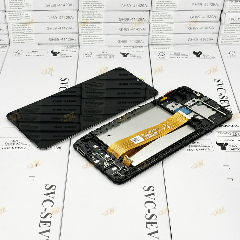 A125 oryginalny LCD Panatlla z ramką For  a125 Service Pack LCDS Screen  A125 Mobilny telefon wyświetlacz dotykowy