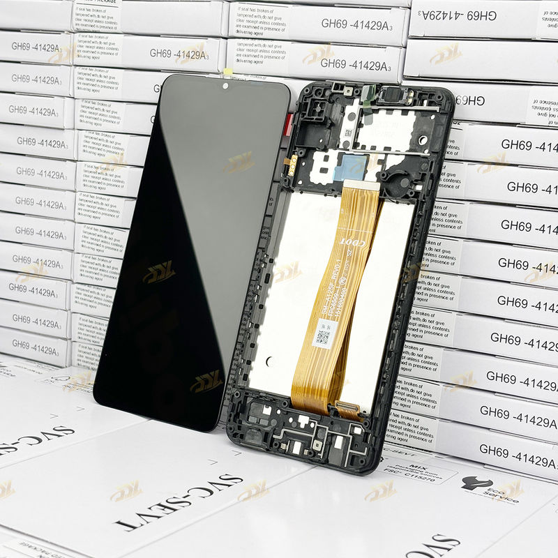 A125 oryginalny LCD Panatlla z ramką For  a125 Service Pack LCDS Screen  A125 Mobilny telefon wyświetlacz dotykowy